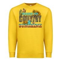 Lemon Raised on Country and Sunshine Premium Sweatshirt - texasbilliewilder