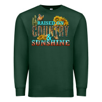 Sports Green Raised on Country and Sunshine Premium Sweatshirt - texasbilliewilder