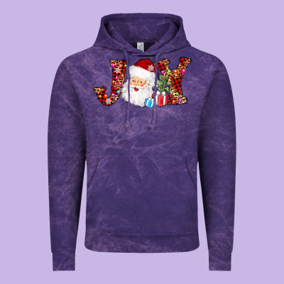 Joy Christmas Santa Vintage Hoodie Designed By Adodesignshop