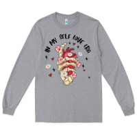 Heather Grey in my self love era Long Sleeve Tee - MaliasSmallBusiness
