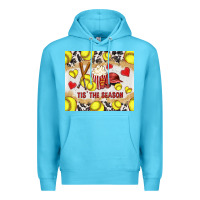 Ocean Blue tis' the season softball with cowhide tumbler tbs Premium Hoodie - TumblerDesignByShophia