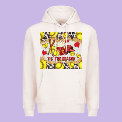 Tis' The Season Softball With Cowhide Tumbler Tbs Premium Hoodie Designed By Tumblerdesignbyshophia