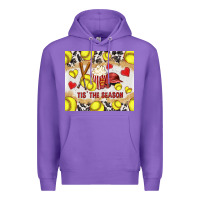 Purple tis' the season softball with cowhide tumbler tbs Premium Hoodie - TumblerDesignByShophia