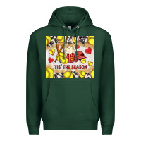Sports Green tis' the season softball with cowhide tumbler tbs Premium Hoodie - TumblerDesignByShophia