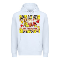 White tis' the season softball with cowhide tumbler tbs Premium Hoodie - TumblerDesignByShophia