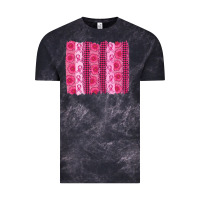 Cloud Black breast cancer brushstroke Vintage Tee - AdoDesignShop