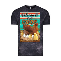 Cloud Black Western Welcome To Our Coop Vintage Tee - LillyAllenDesigns