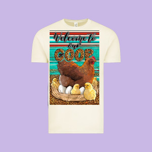 Western Welcome To Our Coop Vintage Tee Designed By Lillyallendesigns