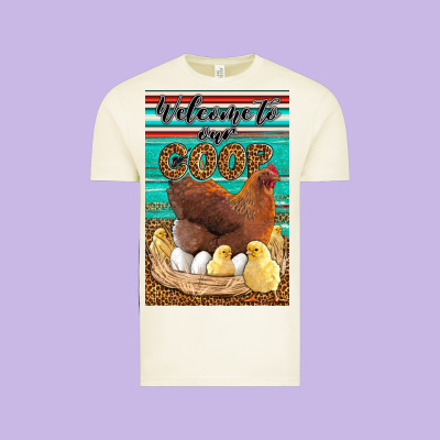 Western Welcome To Our Coop Vintage Tee Designed By Lillyallendesigns