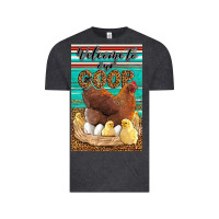 Vintage Black Western Welcome To Our Coop Vintage Tee - LillyAllenDesigns