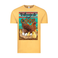 Vintage Mustard Western Welcome To Our Coop Vintage Tee - LillyAllenDesigns