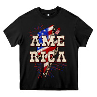 Black America 4th of July Heavy Core Tee - CowGirlArtShop