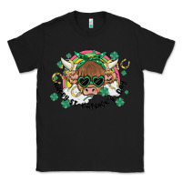 Black st. patrick's day highland cow Classic Tee - MaliasSmallBusiness