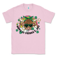 Bubblegum Pink st. patrick's day highland cow Classic Tee - MaliasSmallBusiness