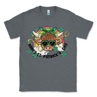 Charcoal Heather st. patrick's day highland cow Classic Tee - MaliasSmallBusiness