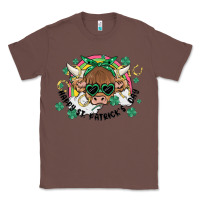 Chestnut st. patrick's day highland cow Classic Tee - MaliasSmallBusiness