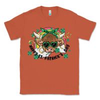 Copper st. patrick's day highland cow Classic Tee - MaliasSmallBusiness