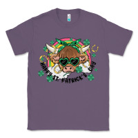 Lavender st. patrick's day highland cow Classic Tee - MaliasSmallBusiness