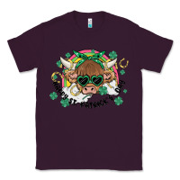 Plum st. patrick's day highland cow Classic Tee - MaliasSmallBusiness