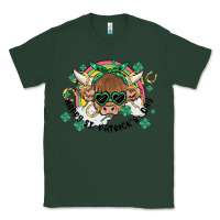 Sports Green st. patrick's day highland cow Classic Tee - MaliasSmallBusiness