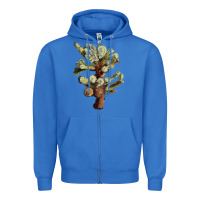 True Royal Cholla Tree Cactus Zipper Hoodie - LillyAllenDesigns