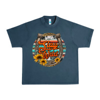 Midnight Navy stay wild horseshoe Urban Heavy Tee - Jasminsmagicworld