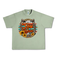 Oil Green stay wild horseshoe Urban Heavy Tee - Jasminsmagicworld
