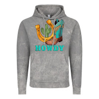 Cloud Rock howdy turquoise cowboy boots horseshoe Vintage Hoodie - AdoDesignShop