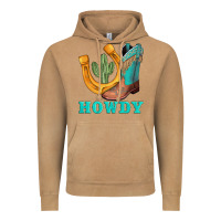 Vintage Camel howdy turquoise cowboy boots horseshoe Vintage Hoodie - AdoDesignShop