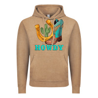 Vintage Coffee howdy turquoise cowboy boots horseshoe Vintage Hoodie - AdoDesignShop