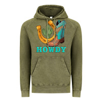 Vintage Olive howdy turquoise cowboy boots horseshoe Vintage Hoodie - AdoDesignShop