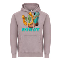 Vintage Zinc howdy turquoise cowboy boots horseshoe Vintage Hoodie - AdoDesignShop
