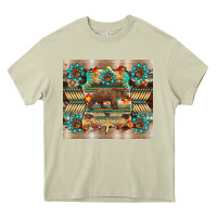 Mossy bear native animal  pelt  tumbler Heavy Core Tee - BarkalooDesign