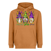 Meerkat Mardi Gras crew with gnomes Heavyweight Hoodie - NancyCooperArtShop