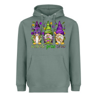 Sage Mardi Gras crew with gnomes Heavyweight Hoodie - NancyCooperArtShop