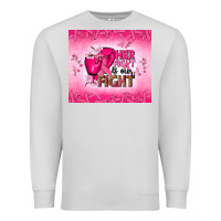 Dove Grey Her fight is our fight Premium Sweatshirt - NancyCooperArtShop