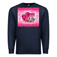 Navy Her fight is our fight Premium Sweatshirt - NancyCooperArtShop