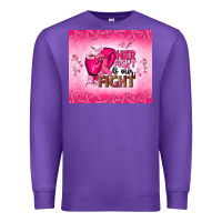 Purple Her fight is our fight Premium Sweatshirt - NancyCooperArtShop