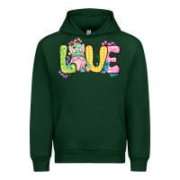 Forest Green Easter Day Love Easter gnome Urban Hoodie - OliviaCreatesArt