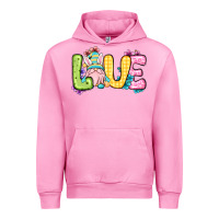 Fuchsia Pink Easter Day Love Easter gnome Urban Hoodie - OliviaCreatesArt
