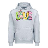 Heather Grey Easter Day Love Easter gnome Urban Hoodie - OliviaCreatesArt