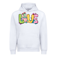 White Easter Day Love Easter gnome Urban Hoodie - OliviaCreatesArt