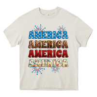Cream Western America Heavy Core Tee - Neo Western