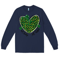 Navy not lucky just blessed Long Sleeve Tee - MaliasSmallBusiness