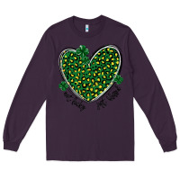 Plum not lucky just blessed Long Sleeve Tee - MaliasSmallBusiness