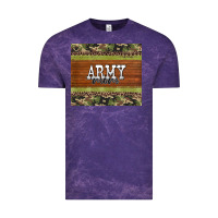 Cloud Purple army mom leopard glitter camouflage Vintage Tee - BarkalooDesign