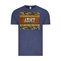 Vintage Denim army mom leopard glitter camouflage Vintage Tee - BarkalooDesign
