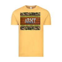 Vintage Mustard army mom leopard glitter camouflage Vintage Tee - BarkalooDesign