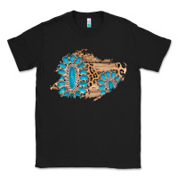 Black gemstone wood leopard patch Classic Tee - AdoDesignShop