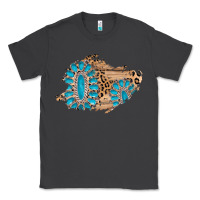 Smoke gemstone wood leopard patch Classic Tee - AdoDesignShop